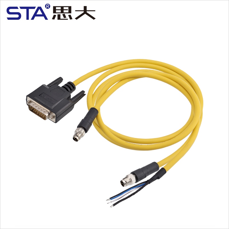 Прямой литой металлический разъем M8 (папа/мама) с 3/4/5 контактами