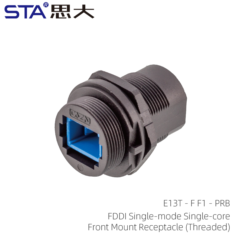 FDDI одномодовые розетки переднего и заднего монтажа (резьба)
