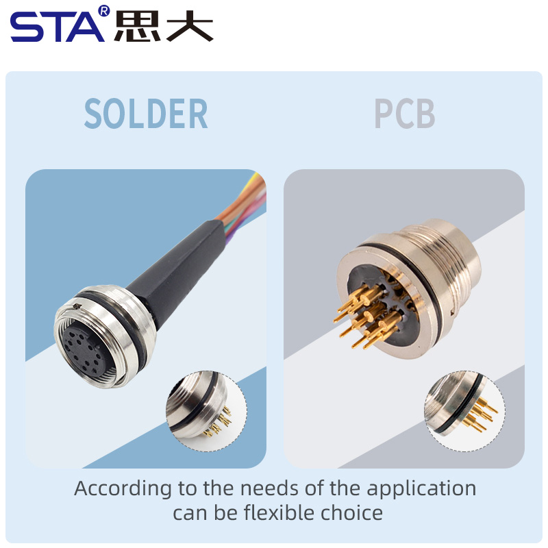 M16 IP67 PCB панельный разъём розетка вилка