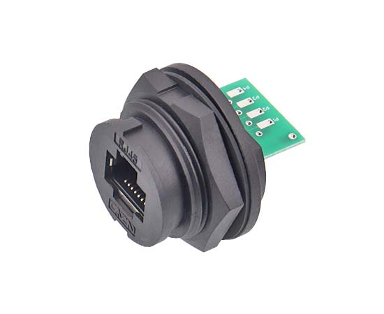 RJ45 IP67 Пластиковый Водонепроницаемый Байонетный Разъём