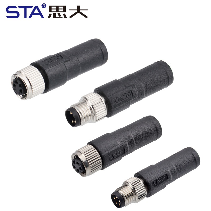 Разъем M8 (папа/мама) с клеммой 120 Ом, 3, 4, 5, 6, 8 контактов