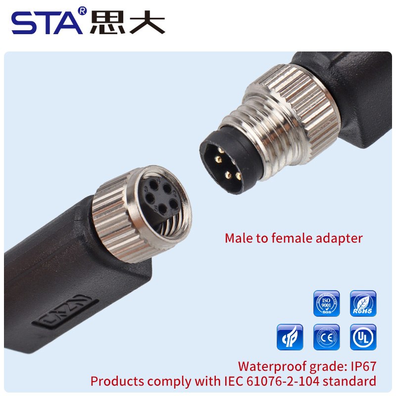 М8 Y/T/I, металлический и пластиковый адаптер «папа-мама»