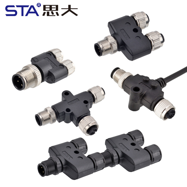 M12 Y/T Сплиттер Мужской–Женский 2 3 4 5 6 8 Контактов