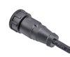 Водонепроницаемый резьбовой штекерный разъем RJ45 IP67 с литой оболочкой