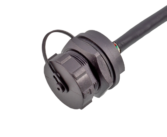 RJ45 IP67 резьбовой панельный разъём с кабелем