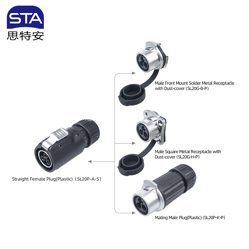 Разъем SL20 IP68: Герметичный Авиационный Соединитель Штык