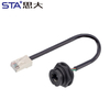RJ45 IP67 Байонетный панельный разъём с кабелем