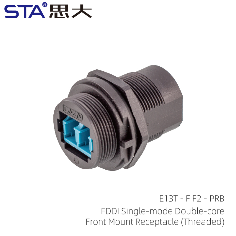 FDDI одномодовые розетки переднего и заднего монтажа (резьба)