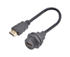 Водонепроницаемый кабель-переходник HDMI IP67 (Гнездо на панель — Штекер) 4K/8K