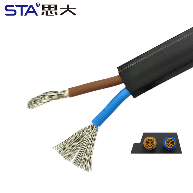 Кабель шины AS-Interface, проводник с желтой и черной изоляцией из термоэластопласта (TPE), коммуникационный кабель шины ASI