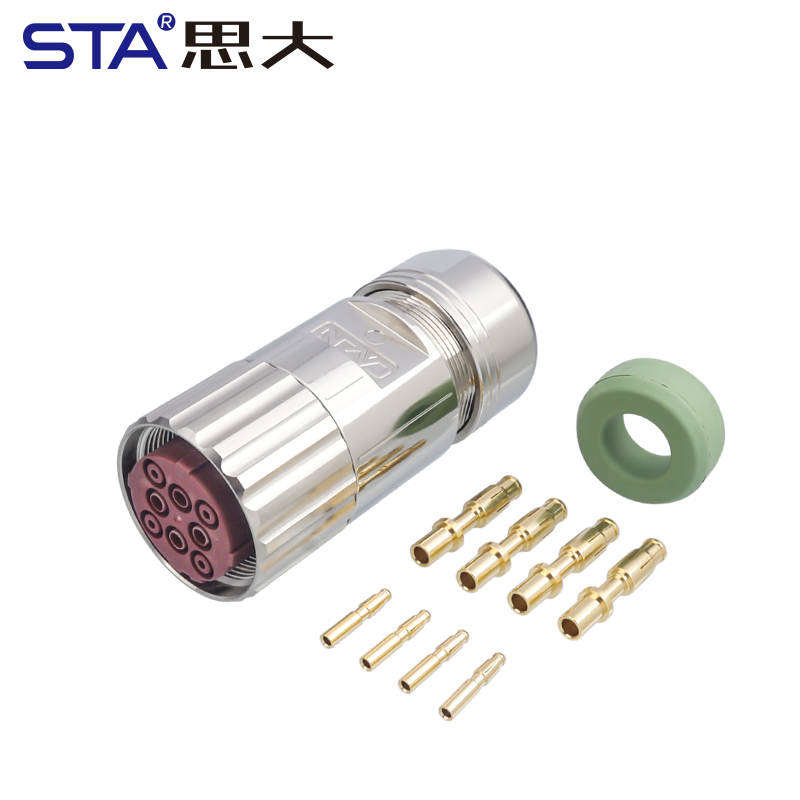 M40 металлический водонепроницаемый разъём 6/8 pin IP67