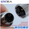 M12 Power Type L-Coded Straight / Angled Male Female Plastic Assembled Plug Connector 63V/16A