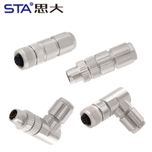 M12 Y-Code Металлический IP67 Разъём 6/8 Пин Прямой/Угловой