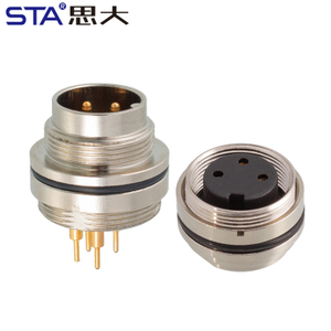 M16 IP67 PCB панельный разъём розетка вилка