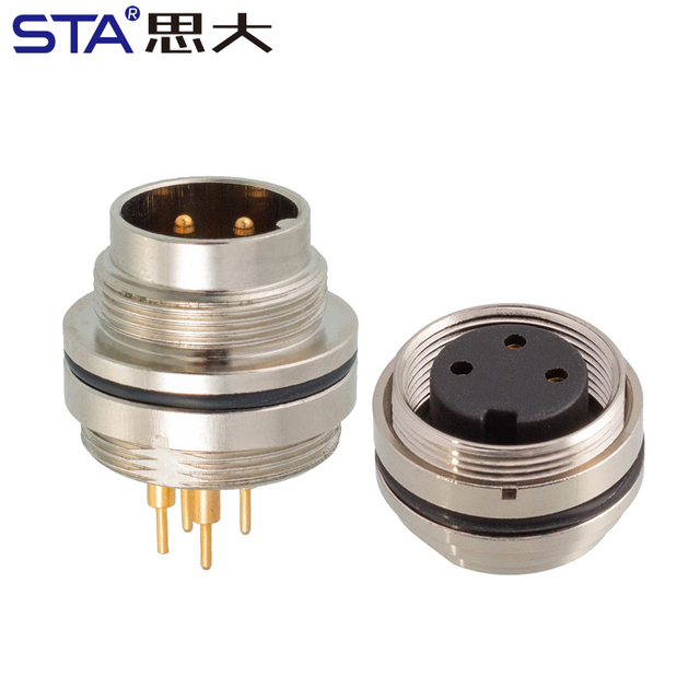 M16 IP67 PCB панельный разъём розетка вилка