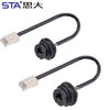 RJ45 IP67 Байонетный панельный разъём с кабелем