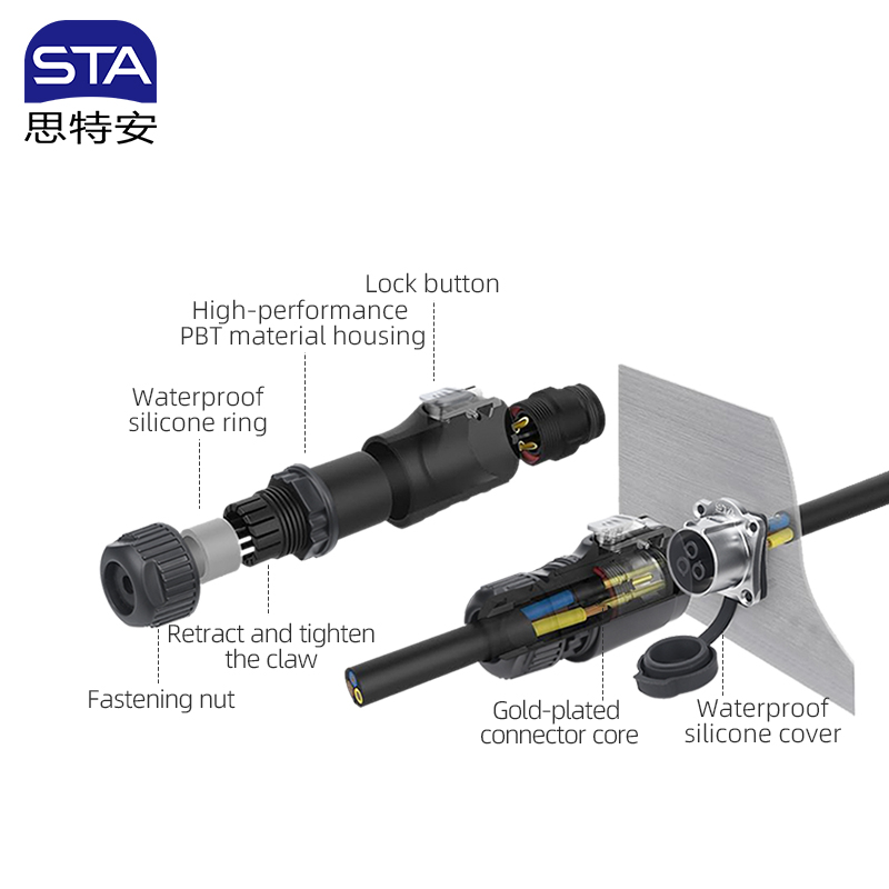 Авиационный разъем LP24 | Водонепроницаемый разъем IP68