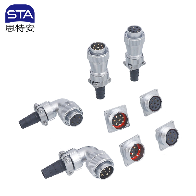 Разъем SD28: IP65 Мощный металлический резьбовой штекер и розетка