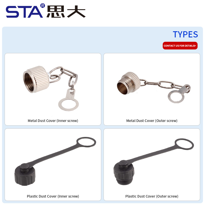 Пылезащитные крышки M12 с внутренней и внешней резьбой