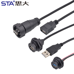 Водонепроницаемый разъем USB 2.0 с резьбой 13/16″, степень защиты IP67/IP68