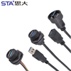 Водонепроницаемый кабель USB 3.0 с разъемом с резьбой 13/16"