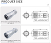 Разъем SF16: Промышленный Металлический Соединитель IP67 (16 мм)