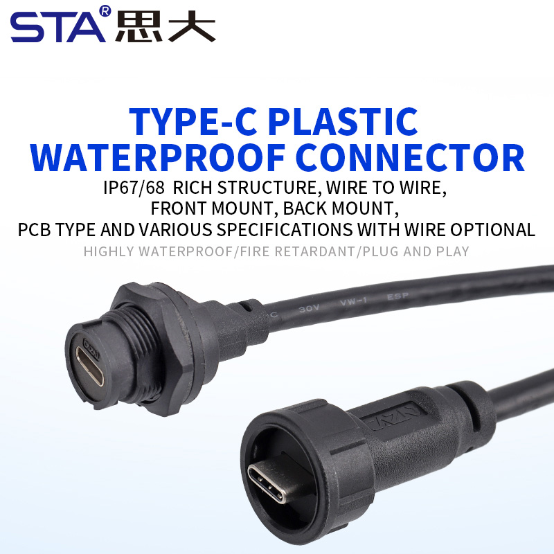 Кабель Type-C IP68: Байонетный Водонепроницаемый Провод USB