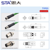 M8 4D Code IP67 Straight / Angled Overmolded Plug Connector