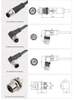 M12 C-Code Круглые Водонепроницаемые Разъёмы — Панельные Solder/PCB Гнёзда, Прямые/Угловые Штекеры, Литые Кабели PVC/TPU