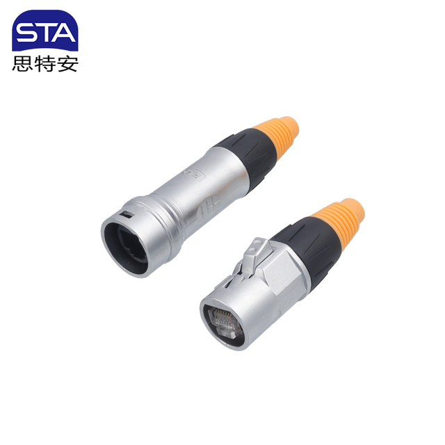 Промышленный разъем RJ45 IP65 CAT6A цинковый сплав