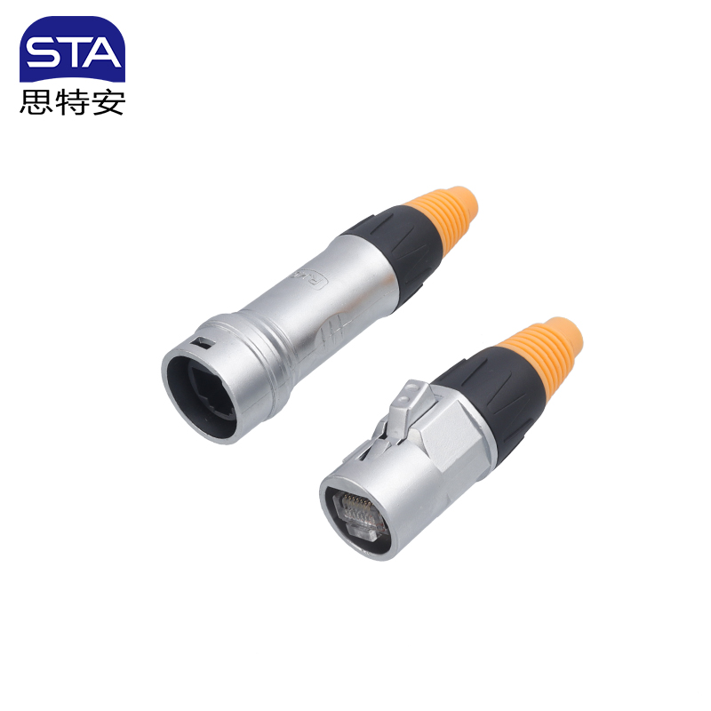 Промышленный разъем RJ45 IP65 CAT6A цинковый сплав