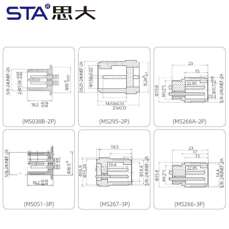 Датчик MIL-C-5015, герметичный водонепроницаемый разъем, штекер из спеченного стекла и нержавеющей стали 316L.