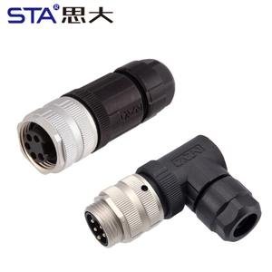 7/8 Пластиковый винтовой клеммный разъем, металлический прямой/угловой соединитель