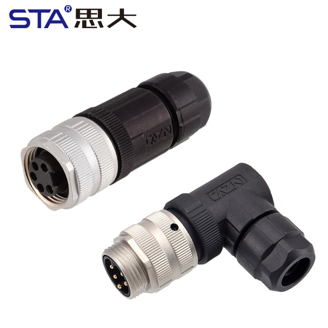 7/8 Пластиковый винтовой клеммный разъем, металлический прямой/угловой соединитель