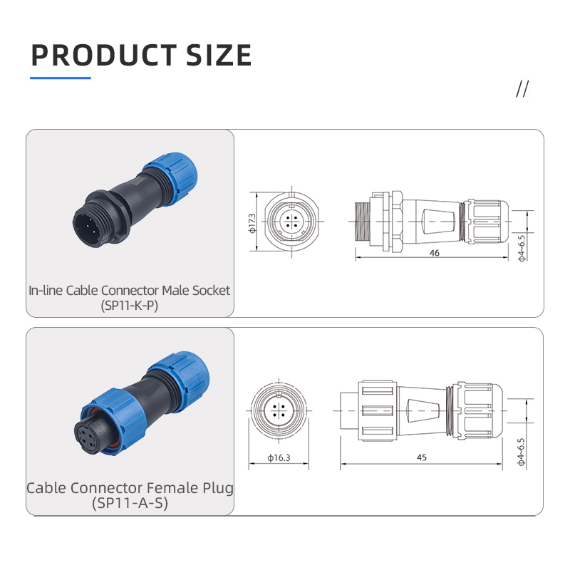 SP11 IP68 Разъем: Водонепроницаемый Авиационный Соединитель