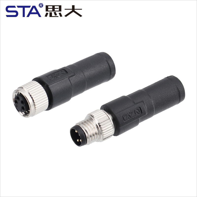 Разъем M8 (папа/мама) с клеммой 120 Ом, 3, 4, 5, 6, 8 контактов