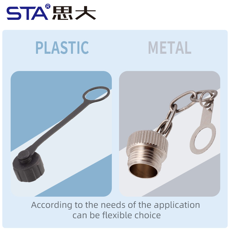 Пылезащитные крышки M12 с внутренней и внешней резьбой