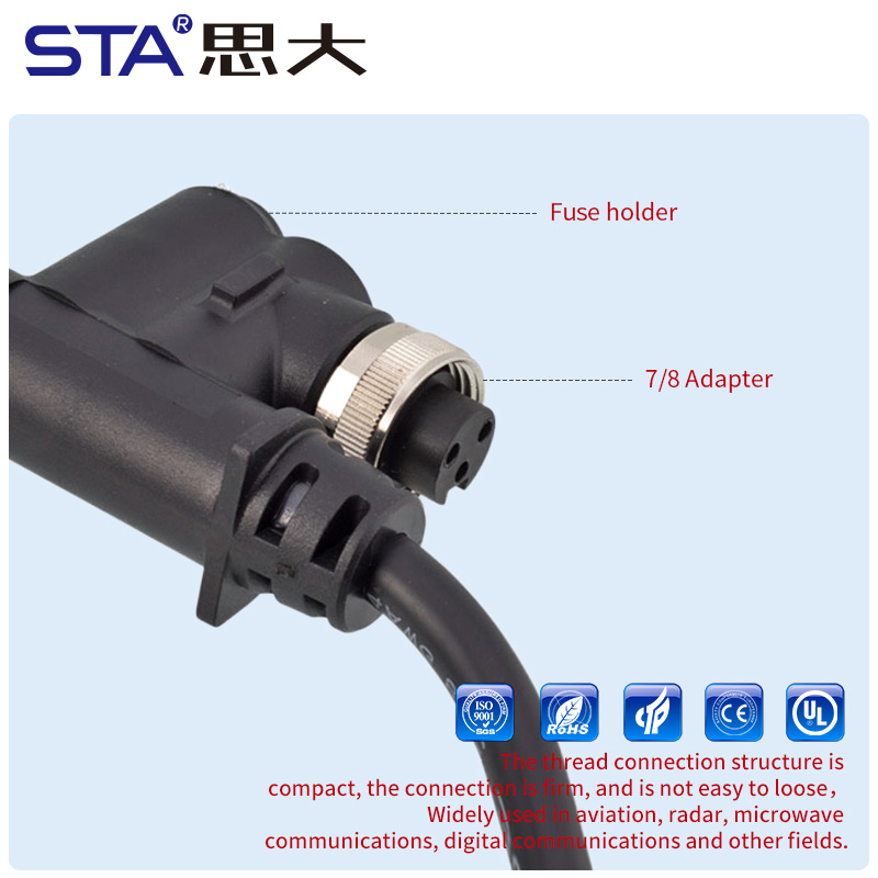 7/8 IP67 T-адаптер промышленный Доступны версии 7/8–7/8 и 7/8–M12