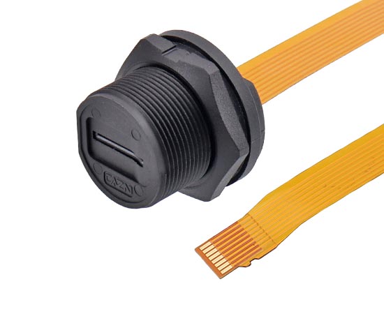 IP67 Водонепроницаемый SD/TF SIM разъём с FPC кабелем