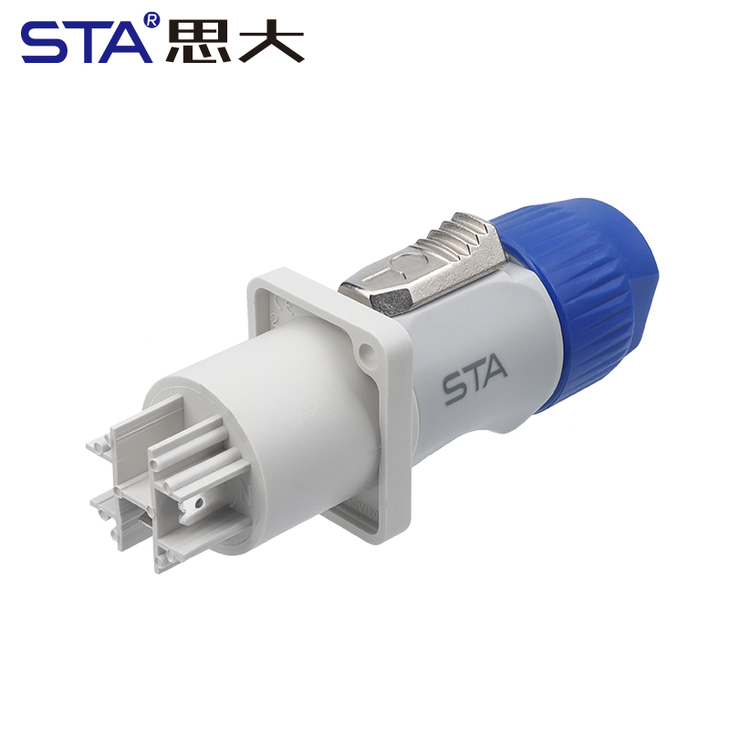 Разъем SNC: IP54 3-контактный 20A Фиксируемый силовой штекер для LED и Сцены