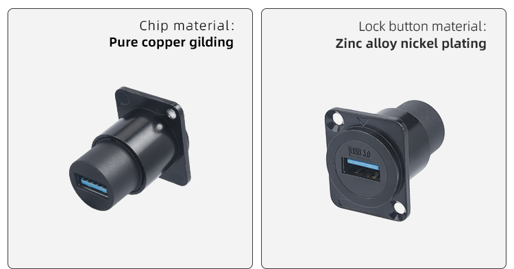 Разъем USB 3.0 SE IP65 | Панельная розетка двойная мама