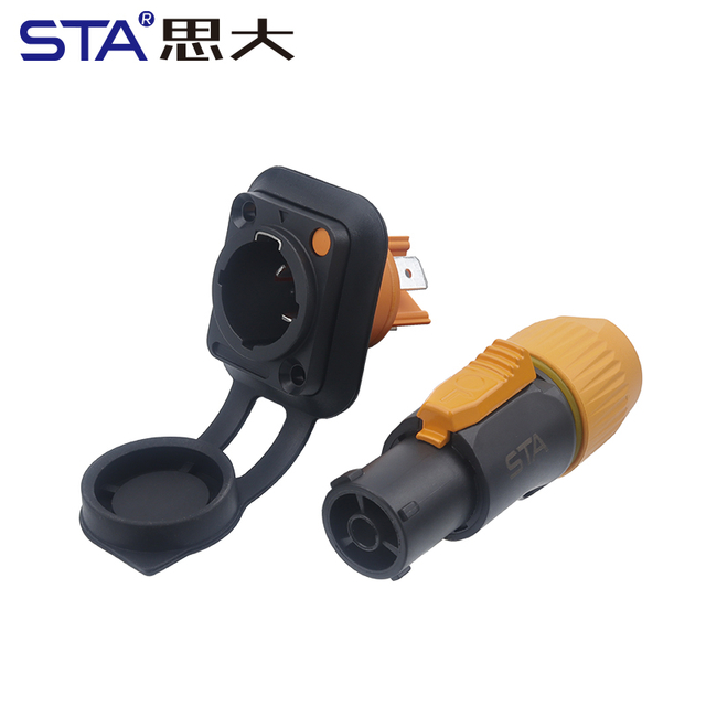 Разъем SNF: IP67 Водонепроницаемый 3-контактный Штекер и Розетка Быстрого Выпуска