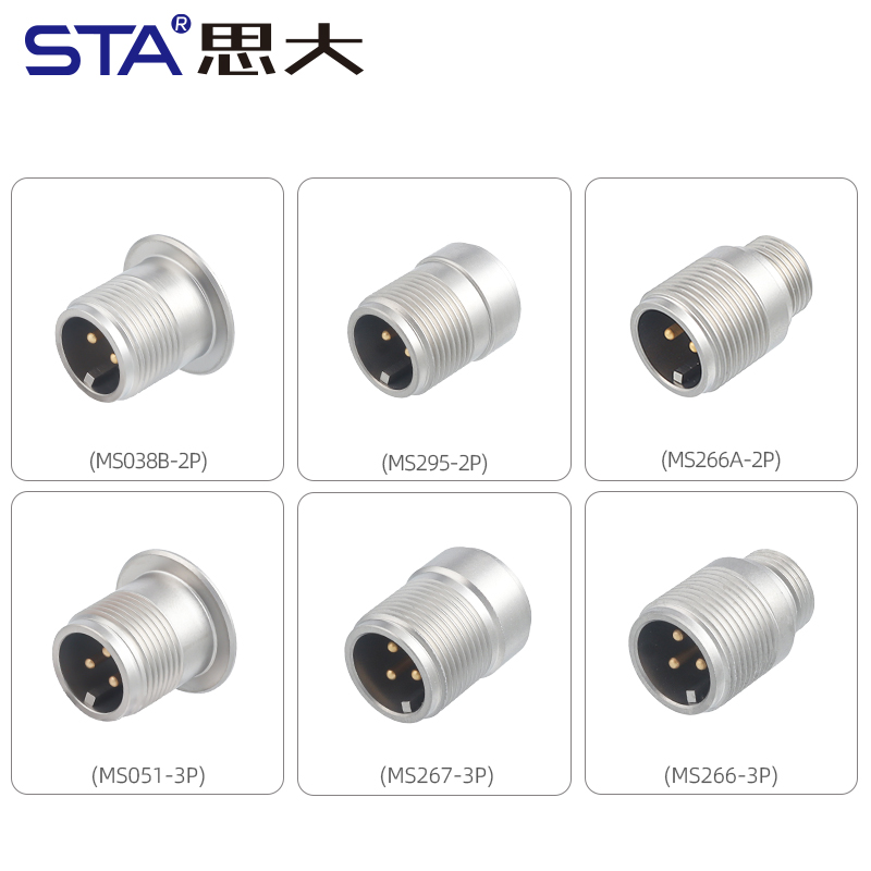 Датчик MIL-C-5015, герметичный водонепроницаемый разъем, штекер из спеченного стекла и нержавеющей стали 316L.