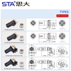 M12 X-Code IP67 Панельный Разъём PCB/SMD Для Данных