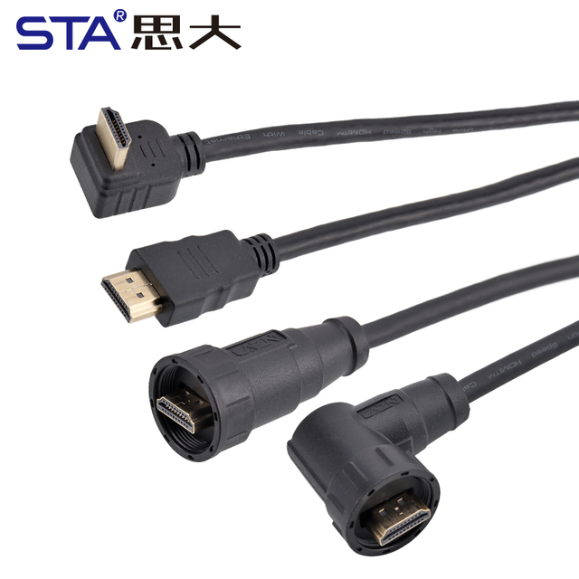 Водонепроницаемый кабель HDMI с резьбовым соединением (IP67, 4K / 8K)