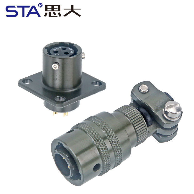 Разъем цилиндрический MIL-DTL-26482 серии I — Типоразмер 8-33 (3 контакта)