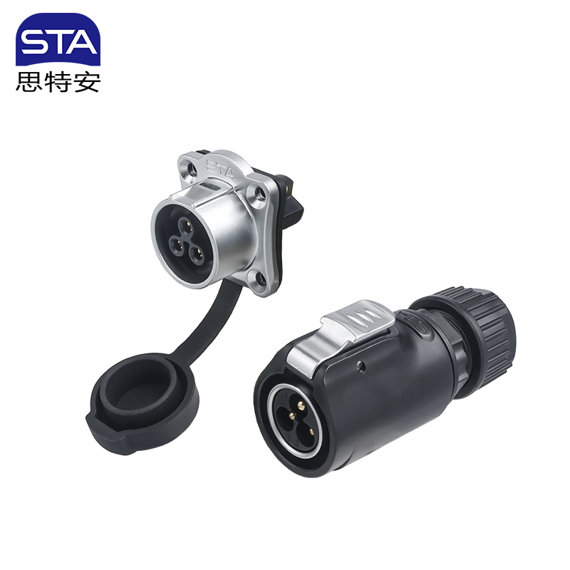 Водонепроницаемый разъем LP20 IP68 3 pin | Промышленный штекер