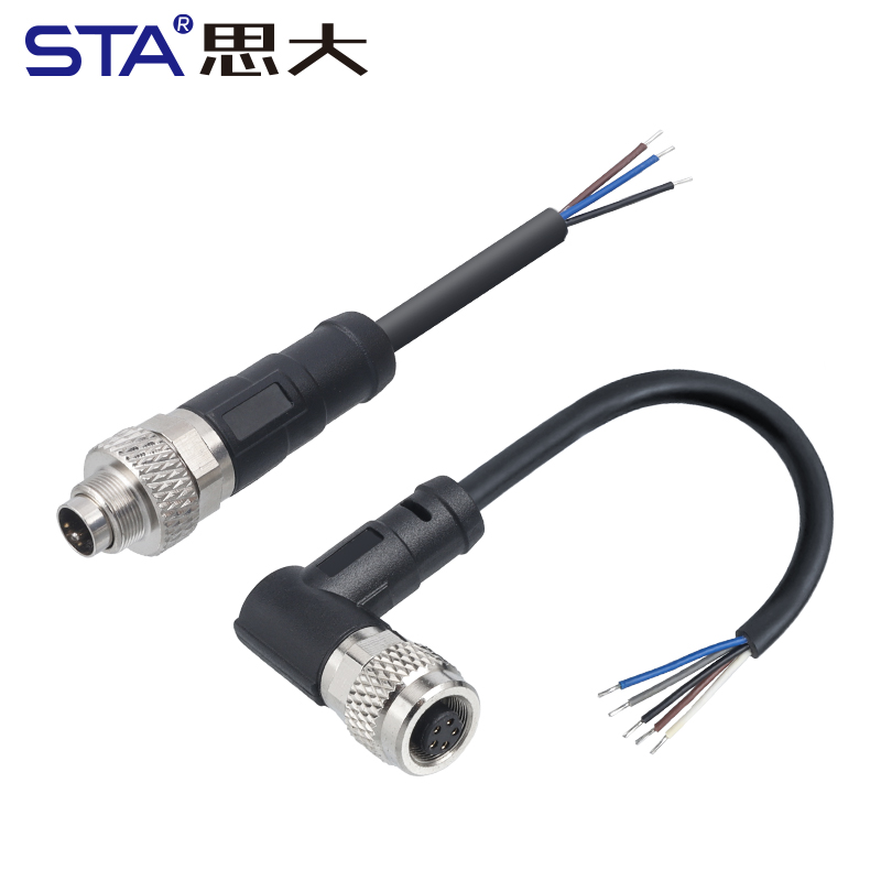 Разъёмы M9 литьевые, прямые и угловые, экранированные/неэкранированные с кабелем PVC/PUR