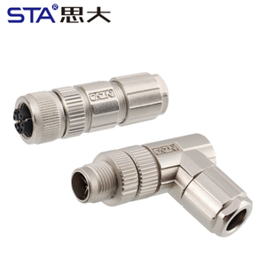 M12 X-код 8 контактов IP67 тип данных Металлический Разборный Разъём