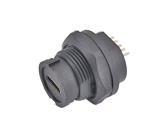 Герметичный разъем Micro USB IP67/IP68 с байонетным зажимом